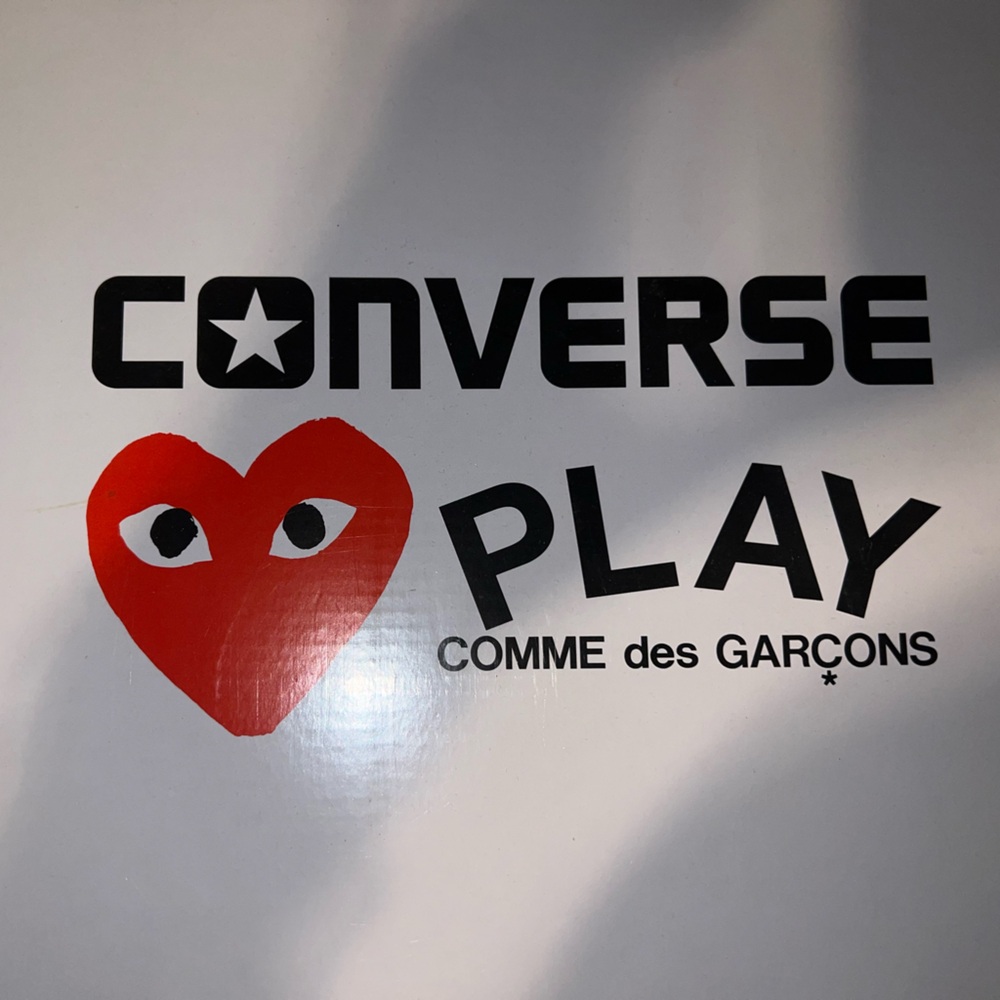 used comme de garcon x Converse collab sneakers